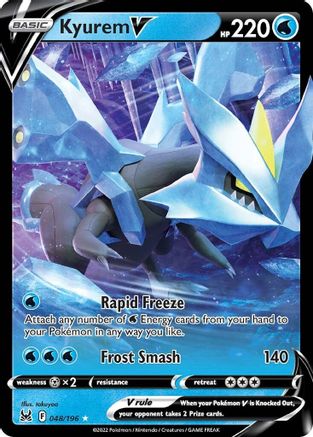 Kyurem V 048/196/196 - Holofoil SWSH11 Lost Origin - Ultra Rare